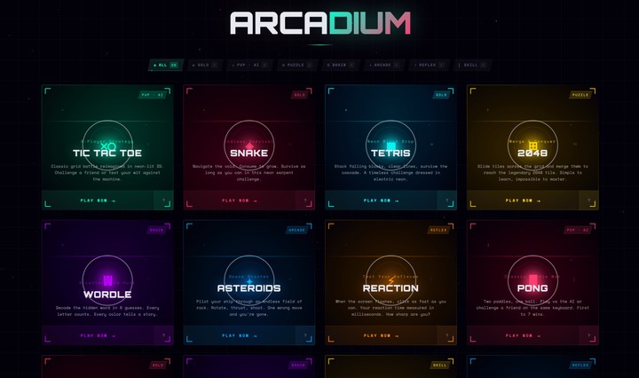 Arcadium screenshot